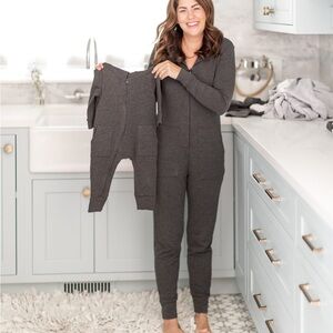 Smash + Tess Grey Jillian Harris Hoodie Romper